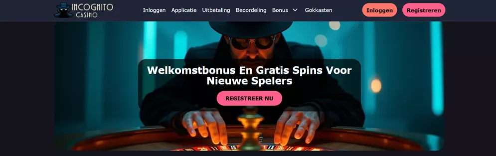 Incognito Casino – 450% tot €1.500 + 150 Gratis Spins Welkomstbonus